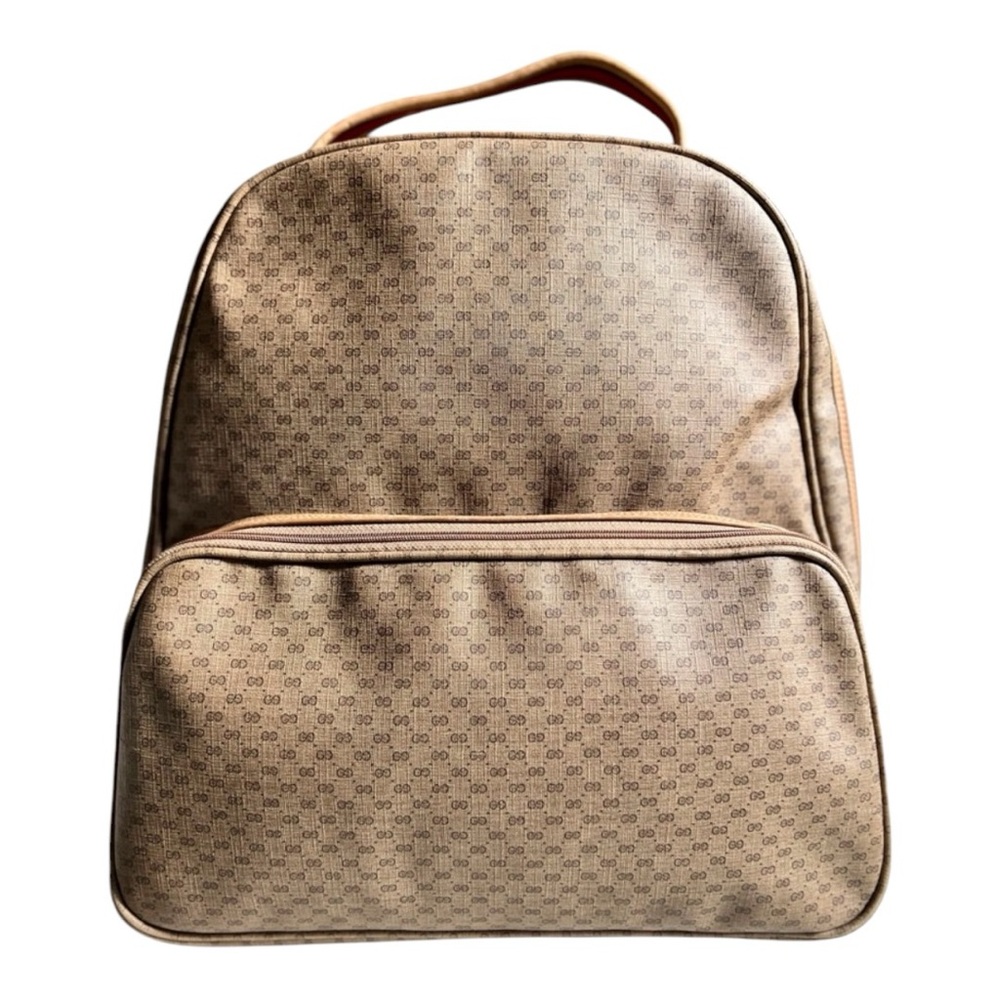 ⚡️SOLD⚡️ GUCCI Authentic Rare Vintage 17” XL Micro GG Canvas Luggage Travel Bag - Picture 1 of 14